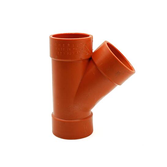 PVC WYE EQUAL 04IN ORANGE BIO
